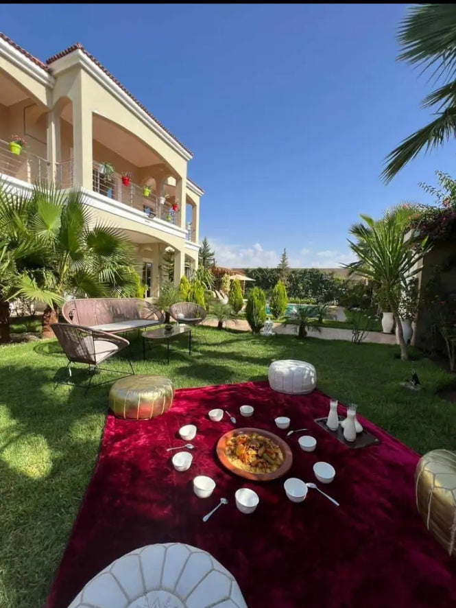 đČđŠ VILLA DE LUXE MEUBLĂE AVEC PISCINE â ROUTE DâAMZMIZ, MARRAKECH | 1000 mÂČ de terrain